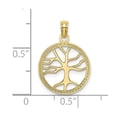 thumbnail image 3 of FB Jewels 10K Yellow Gold 3D Small Tree Of Life In Round Frame Cut Out Pendant, 3 of 4