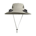 thumbnail image 5 of Sun Hat with 2 Solar Fans, Wide Brim Solar Fan Hat, USB Charging,2 Speeds, Mens & Women Summer UV Protection Wide Brim Fishing Cowboy Hats, Hiking Fishing Visors Hat with Fan, 5 of 5