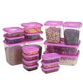 thumbnail image 1 of VONKY 17pcs/set Refrigerator Food Container Plastic Microwave Food Storage Box Kitchen Lunch Organizer Red, 1 of 1