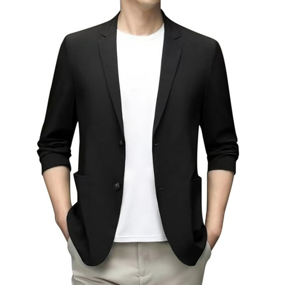 Men's Lightweight Summer Suit Jacket - Stretch Slim Fit Casual Blazer for Outdoor/Travel (Tall Sizes)