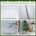thumbnail image 4 of Sanmadrola Christmas Tree Skirt 48 Inch Faux Fur Xmas Plush Tree Skirt Winter Large Christmas Tree Mat Holiday Party Christmas Tree Decorations, Snowy White, 4 of 9