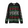 thumbnail image 5 of Victoria's Secret Pink Bling Campus Tee Holiday Black Fair Isle XSmall Nwt, 5 of 5