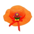thumbnail image 2 of YHAJDS Beach Straw Hat Wide Brim UPF 50+ Summer Sun Protection Cap Kids, 2 of 3