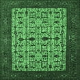 thumbnail image 1 of Ahgly Company Indoor Square Oriental Emerald Green Industrial Area Rugs, 6' Square, 1 of 4