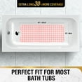 thumbnail image 4 of HITSLAM Extra Long Bathtub Mat-40x16 Non Slip Shower Mat with Drain Holes and Suction Cups,Machine Washable Bath Mat,Clear Pink, 4 of 8