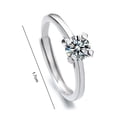 thumbnail image 6 of Naierhg Sparkling Rhinestone Couple Ring Luxury Engagement Wedding Proposal Adjustable Men Women Ring Fashion Jewelry Gift, 6 of 8