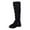 Black, variant on Black Boots for Women Women's Knee High Boots Flat Warm Winter Boots with Side Zipper Blue,Size 8.5