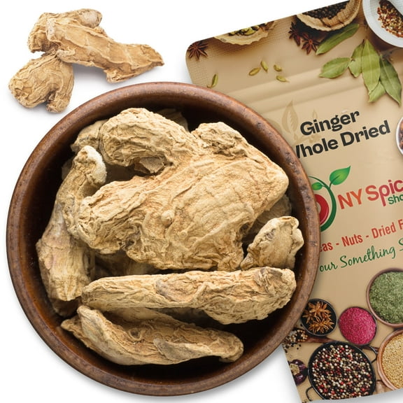 NY SPICE SHOP Dried Whole Ginger - 1 Pound - Whole Dried Ginger - Whole Ginger Root Herb - Dried Ginger