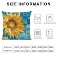 thumbnail image 6 of Nawypu Pillowcase Plant Watercolor Painting Sunflower Gift for Wedding Birthday Throw Pillow Covers Super Soft Cushion Cover Sofa Decorative Square  Pillowcover, 6 of 6