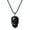 Steel chain, variant on COAI Black Obsidian Stone Pendant Necklace Skull Jewelry