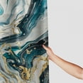 thumbnail image 3 of BCIIG Abstract Blue Gold Marble Shower Curtain Luxury Blue White Ink Paint Ocean Art Texture Marble Bathroom Curtains  Modern Ombre Waterproof Cloth Fabric Bathroom Decor Curtains, 3 of 6