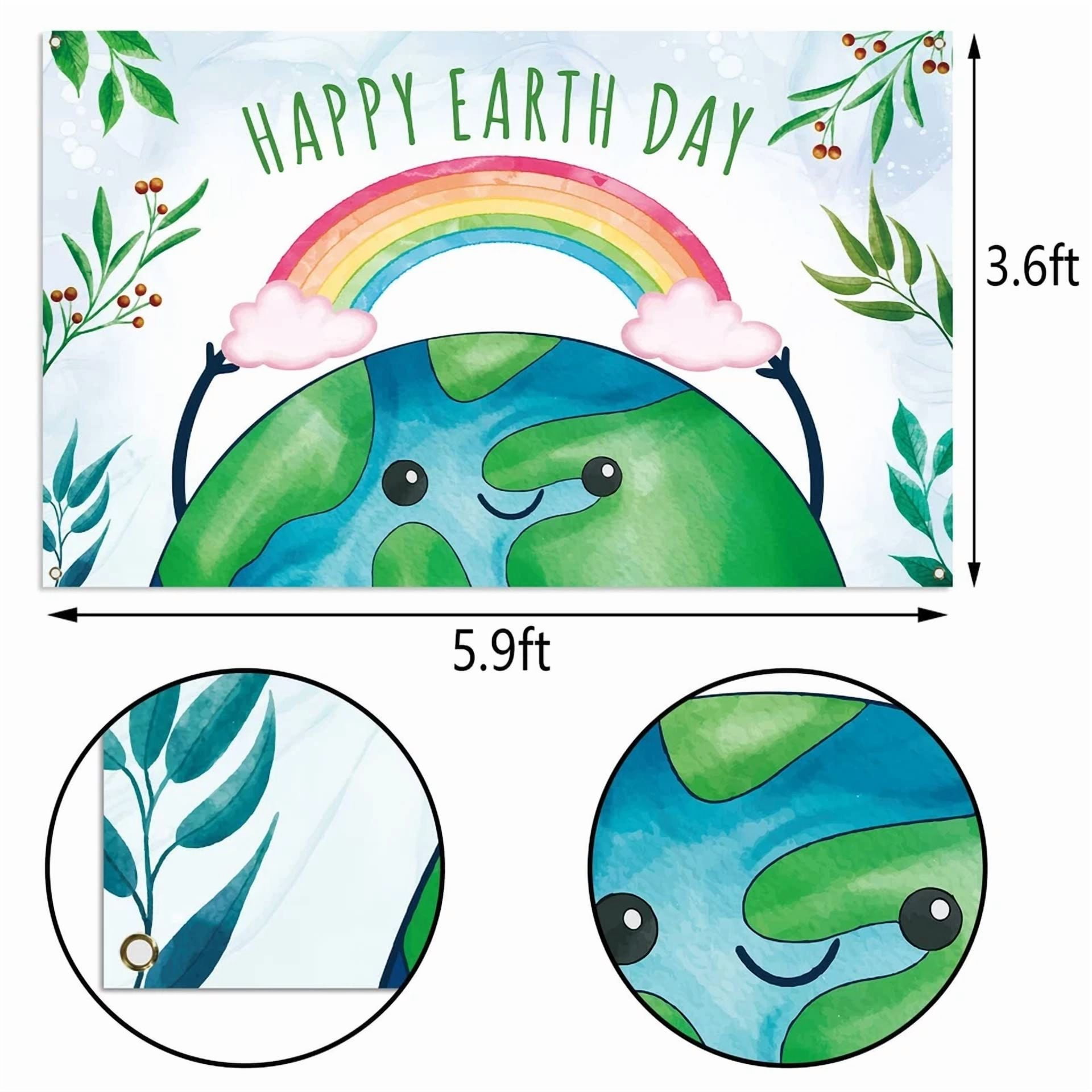 BUTTERFLY- Earth Day Photo Booth Backdrop April 22 Travel Themed Party Decoration School...