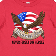 thumbnail image 4 of Inktastic Memorial Day- Never Forget Our Heroes- Bald Eagle Boys or Girls Baby T-Shirt, 4 of 5