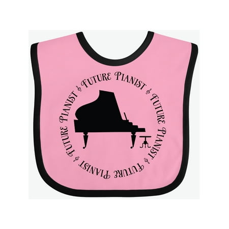 

Inktastic Future Piano Player Gift Baby Boy or Baby Girl Bib