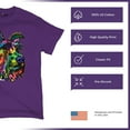 thumbnail image 4 of Tee Hunt My Schnauzer Colors My World T-Shirt Dean Russo Pet Dog Mom Men's Tee, Purple, 3X-Large, 4 of 5