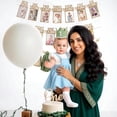 thumbnail image 3 of Baby First Birthday Party Decorations First Highchair Banner For Baby Boys Blue High Chair Banner Crown Cake Topper Baby Photo Banner 1st Birthday Photo Backdrop, 3 of 7