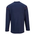 thumbnail image 2 of Portwest FR02 Mens Bizflame Flame Resistant Henley Long Sleeves Work Sweatshirt Navy, 5X-Large, 2 of 2