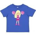 thumbnail image 3 of Inktastic Cheerleaders, Girl With Blonde Hair, Pink Uniform Girls Toddler T-Shirt, 3 of 5