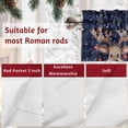 thumbnail image 7 of Valances for Windows Reindeer Xmas Ball Winter Snowflakes Rod Pocket Short Curtain for bathroom living room bedroom Blue Black Buffalo Check 1 Panel 54x18in, 7 of 7
