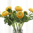 thumbnail image 2 of Moyic 2 paquetes/lote de flores artificiales de peonía realistas para la decoración de los amantes de los ramos de boda hechos a mano Decoración Blanco, 2 of 6