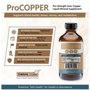 Ionic Colloidal Copper Liquid (8oz/30 PPM) | Blood | Bones | Nerves | Metabolism - Thrival Labs