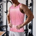 thumbnail image 5 of Fotbe Sparkly Glitter Pattern Men's Quick Dry Workout Tank Top Gym Muscle Tee Fitness Bodybuilding Sleeveless T Shirt Breathable Workout Shirt-, 5 of 9