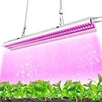 

T5 Grow Light LED Plant light for indoor Plants Full Spectrum 2FT 30W Dual Growing Strips with Hanging System Individual ON/OFF Switch for Seed Starting/Hydroponic/Veg(Pink)