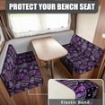 thumbnail image 2 of XYZCANDO Easter Egg RV Dinette Cushion Covers Sofa Slip Covers for 2 Seat Cushion Couch RV Accessories Couch Cover 2 Cushion Sofa Comfort Bench Cushion Slip Covers for Loveseat RV Furniture Black, 2 of 7