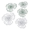 thumbnail image 1 of Arte de pared con flores de metal, 5 piezas Arte de pared con flores de metal Arte de pared con flores de metal Arte colgante de pared con resultados impresionantes, 1 of 12