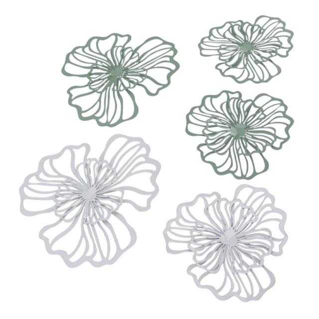 Metal Flower Wall Hanging Art, Hollow Design Metal Flower Wall Decor For Wall