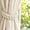 Beige, variant on Boho Hand Woven Cotton Rope Curtain Tiebacks, Braided Adjustable Curtain Holdbacks Decorative Window Tie Straps