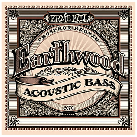 Ernie Ball 2070 Earthwood Phosphor Bronze Acoustic Bass Strings Set (45 - (Best Strings For P Bass)