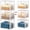 White, variant on 3 Pack Stackable Closet Organizers and Storage Basket, Closet Shelves with Wood Top Extra Storage, Multifunctional Clothes Organizer Bins/Cube Storage Drawer for Wardrobe Kitchen Laundry Room, White