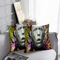 thumbnail image 6 of LALILO Throw Pillow Covers Surprised Cartoon Woman Colorful Cushion Cover 18" x 18", 2 Pack, 6 of 6