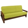 thumbnail image 1 of Housse de Futon Pleine en Microsuède Uni à Double Cordon de 8 à 9 Po - Mojito Lime, 1 of 1