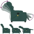 thumbnail image 4 of vidaXL Massage Recliner Chair Dark green, 4 of 5
