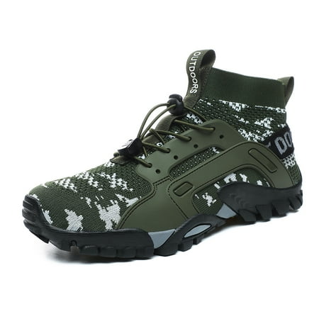 

EDFRWWS Men Wading Sneakers Rubber Barefoot Shoes for Hiking Cycling (Camouflage 43)