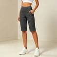 thumbnail image 2 of Gunia Casual Capri Pants For Women High Waisted 14" Knee Length With Pockets Athletic Casual Shorts Summer Capris Pants, 2 of 6
