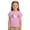 Pink, variant on Kids Casual Short Sleeve T Shirt With Italy Graphic Print Round Neck Tee For Boys Girls Junior Girls Tops