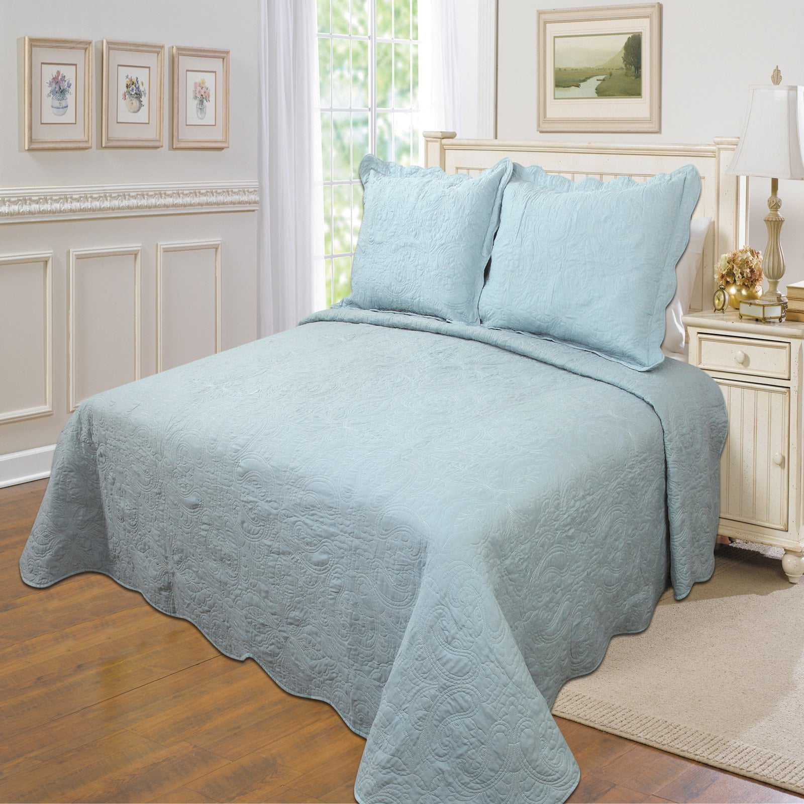 Quinn Solid Quilt Set By United Curtain Com