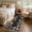 Black, variant on Farmhouse Floral Runner Rug 2x6 Washable Entryway Runner Non Slip, Scalloped Hallway Rug, Low Pile Thin Foldable Kitchen Mats, Soft Non Shedding Indoor Carpet for Bedside Laundry, Blue