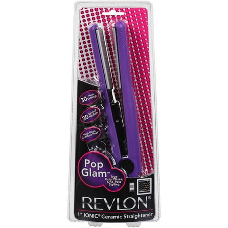 Revlon Pop Glam 1" Ionic Ceramic Straightener Styling Tool