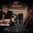 thumbnail image 2 of Zoom ZDM-1 Podcast  Pack with Headphones, Windscreen, XLR, and Tabletop Stand Basic Bundle Perfect for Podcasting Studio, 2 of 8