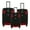 Black, variant on Mirage Luggage Casey Softside Luggage Set, Expandable, 3-Piece, 20in/24in/28in, Black