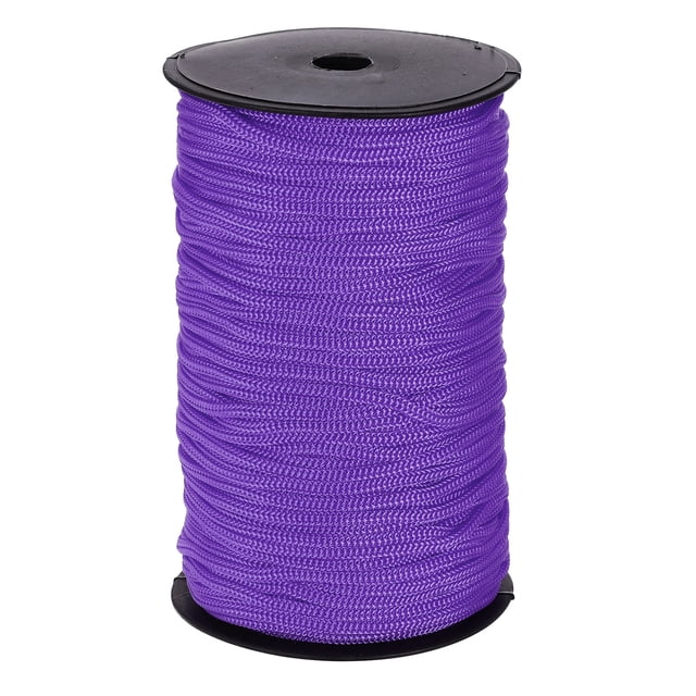 Cuerdas trenzadas de polipropileno de 3/16 pulgadas, cuerda de nylon de 328ft color púrpura oscuro