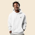 thumbnail image 4 of Dalix UFO Embroidered Fleece Zip Hoodie Cold Fall Winter Mens in White L Large, 4 of 5