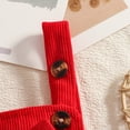 thumbnail image 5 of enyan Baby Girls Christmas Outfits Long Sleeve Onesie Romper+Suspender Skirt Set+Headband 3Pcs Fall Winter Clothes Red，3-6 Months, 5 of 7