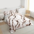 thumbnail image 3 of Castle Fairy Teens Adults Marbling Stone Pattern Bedding Comforter Set 2pcs,Gradient Marble Watercolor Twin Comforter Sets Microfiber,Abstract Ombre Breathable Bedding Set,Lightweight Room Decor, 3 of 8