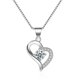 thumbnail image 1 of Collar de amor para mujer, colgante de corazón dulce en forma de corazón, collar de temperamento simple, 1 of 2