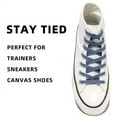 thumbnail image 5 of 2pair Double Layers Flat Shoelaces Jean Blue for Sneakers 24 27 36 48 54 63 Inch, 5 of 7